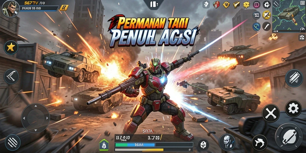 Tangkapan layar gameplay 567TV yang menunjukkan aksi pertarungan seru.