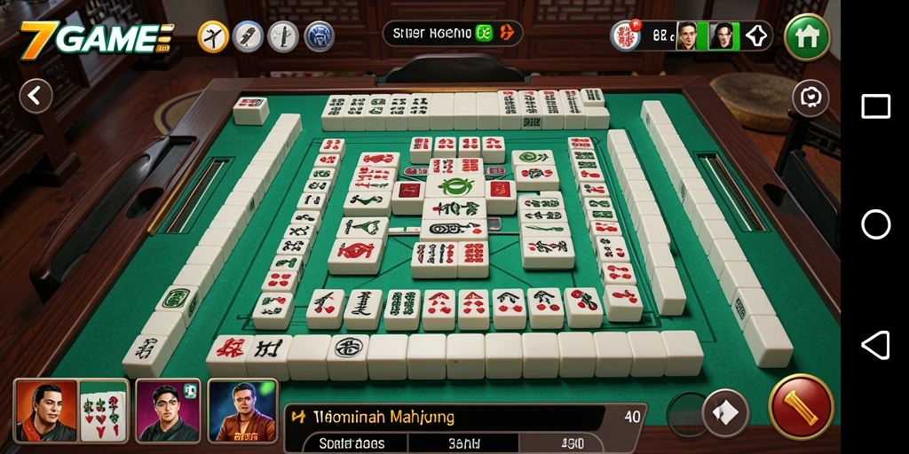 Tampilan permainan Mahjong yang seru dan menarik di 7GAME.
