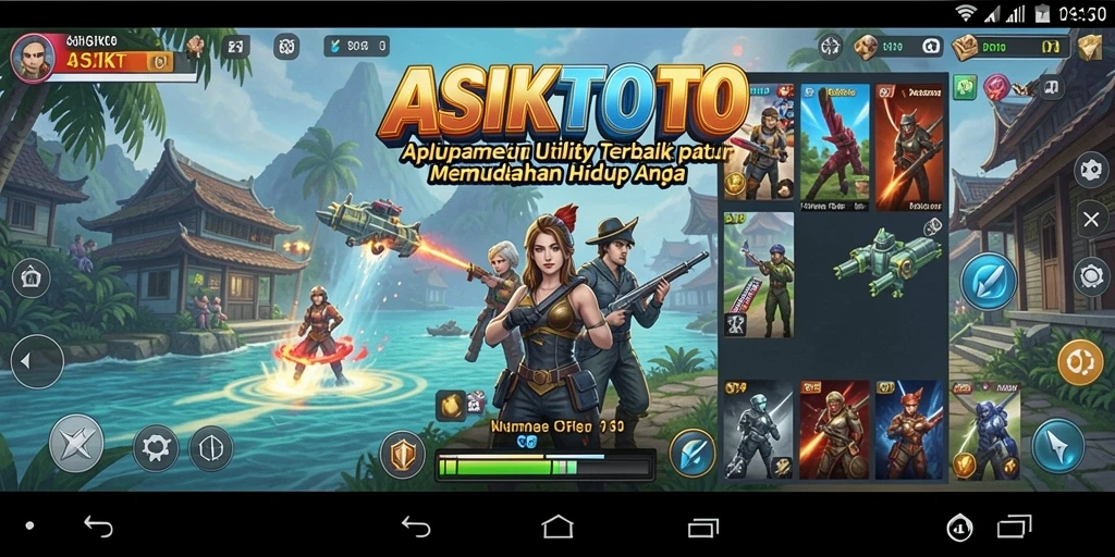 Tampilan antarmuka ASIKTOTO yang modern dan intuitif.