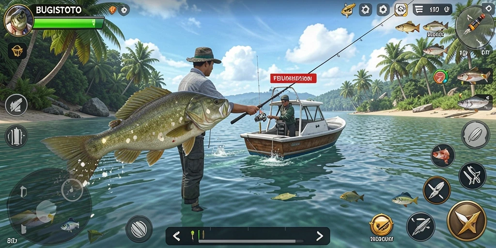 Tangkapan ikan yang beragam dan pemandangan alam yang indah.