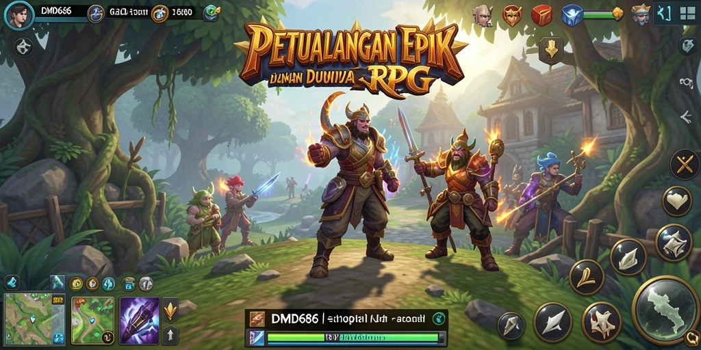Screenshot gameplay DMD686 menunjukkan pertarungan seru dan karakter yang kuat.