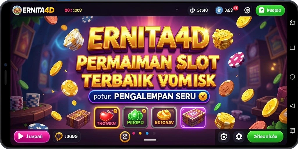 Tampilan menarik dari gameplay ERNITA4D yang penuh warna.