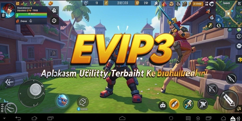 Tampilan antarmuka EVIP3 yang sederhana dan fungsional.