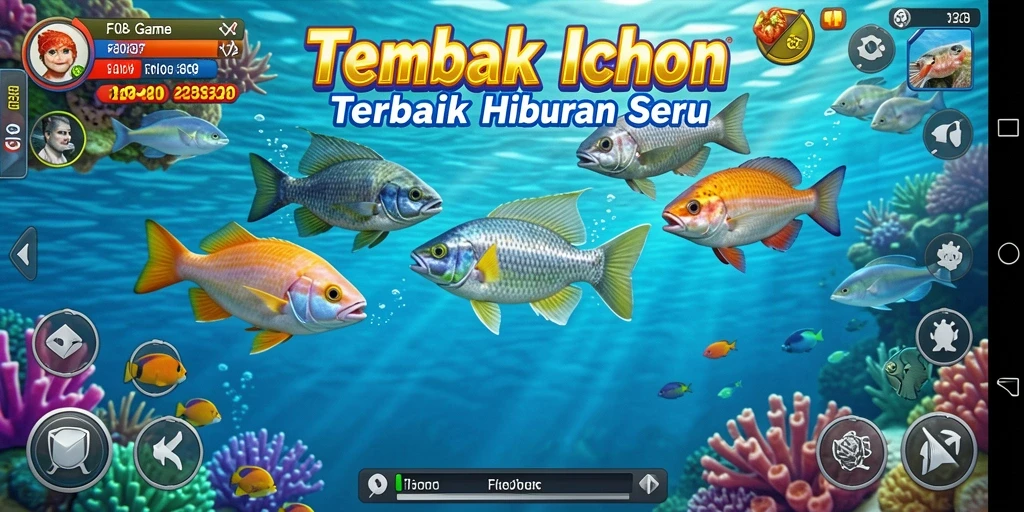 Tangkapan layar F08 menampilkan gameplay seru menembak ikan.