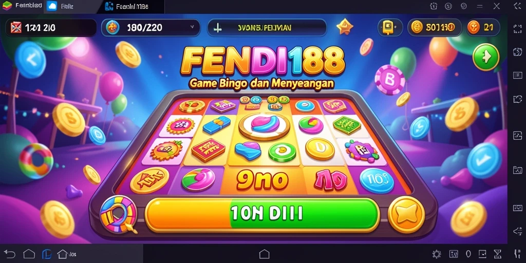 Tampilan seru dari gameplay Bingo di FENDI188.