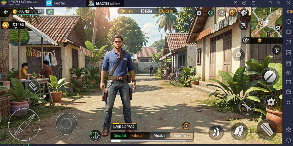 Tampilan gameplay <strong>HAO788</strong> dengan aktivitas simulasi yang beragam dan interaktif.
