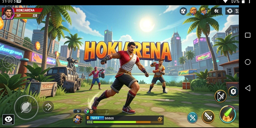 Tampilan gameplay menarik di HOKIARENA dengan grafis yang realistis.