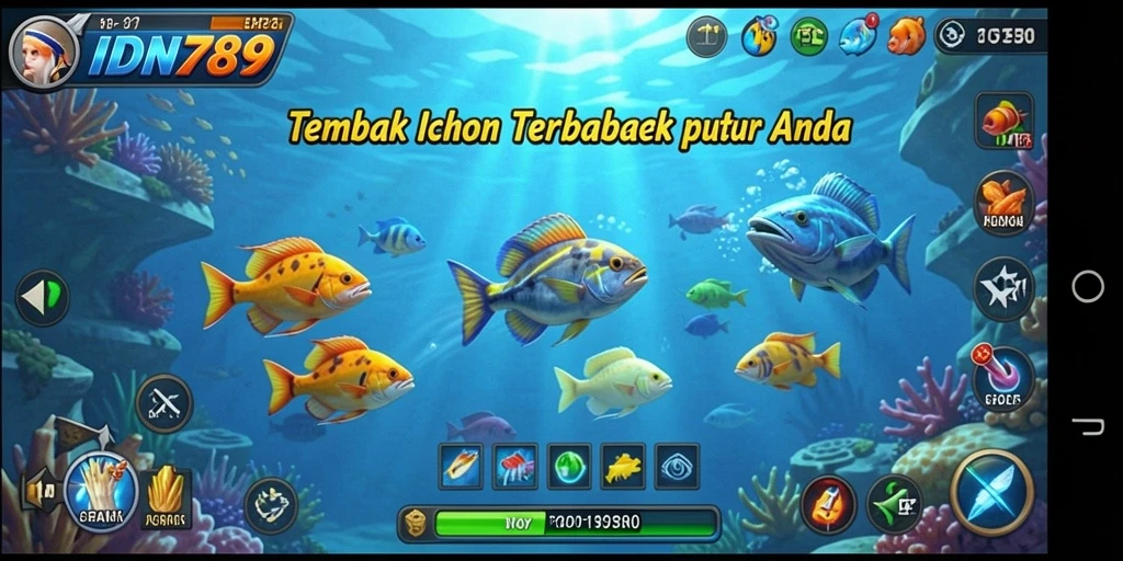 Tampilan menembak ikan yang seru dan menarik di IDN789.