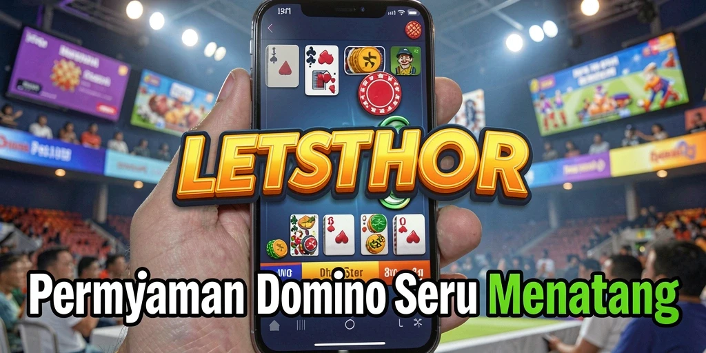 Gameplay LETSTHOR yang menegangkan dan seru dalam permainan Domino.