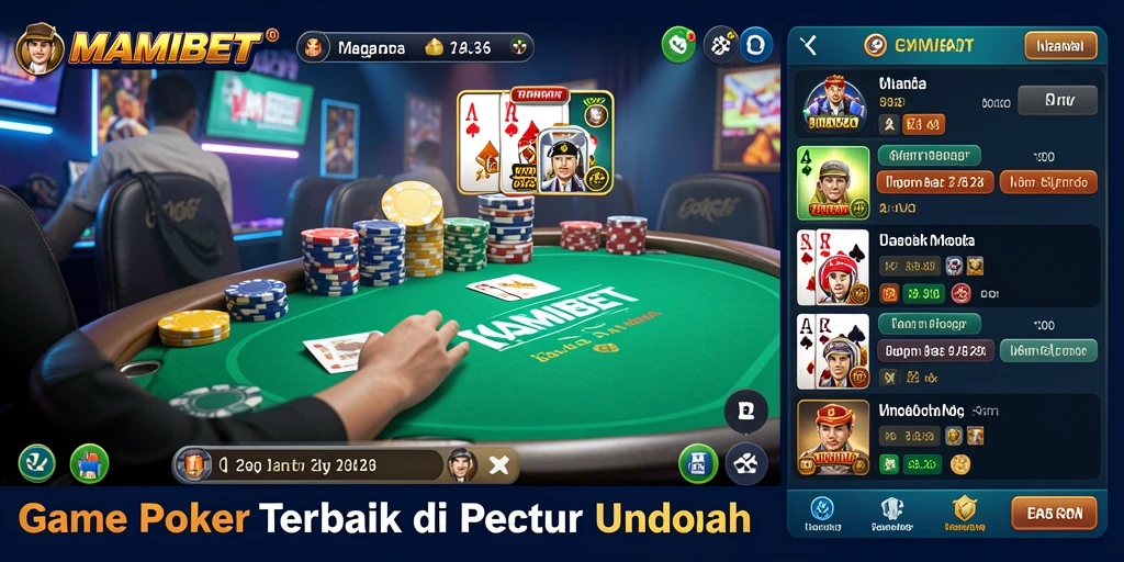 Screenshot MAMIBET menampilkan pengalaman bermain poker yang mendebarkan.