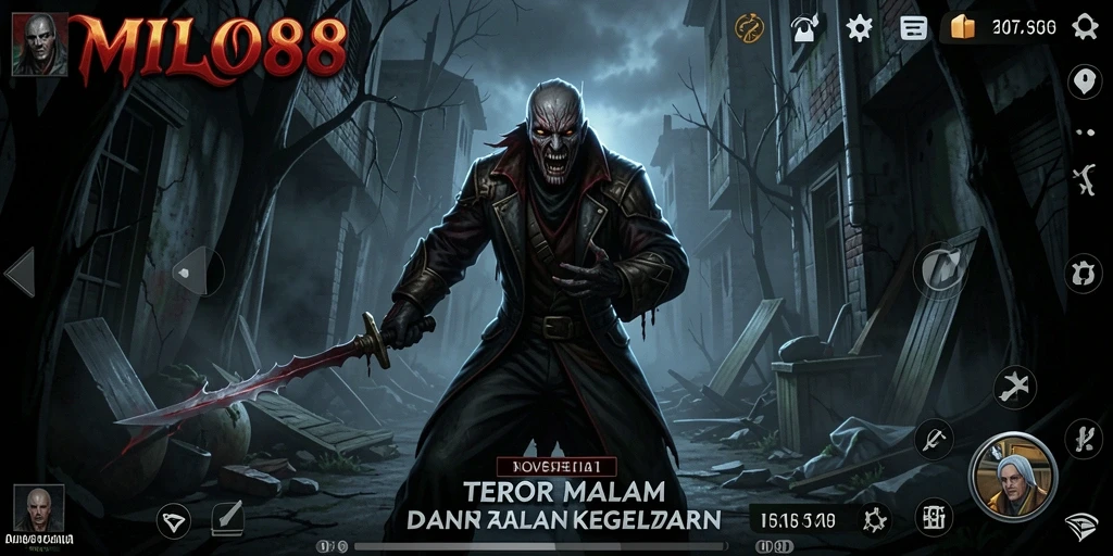 Tampilan gameplay MILO88 yang menegangkan dan menyeramkan.