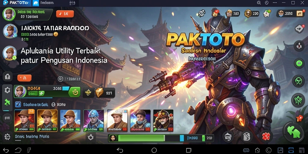 Tampilan screenshot PAKTOTO yang menampilkan antarmuka aplikasi Utility.