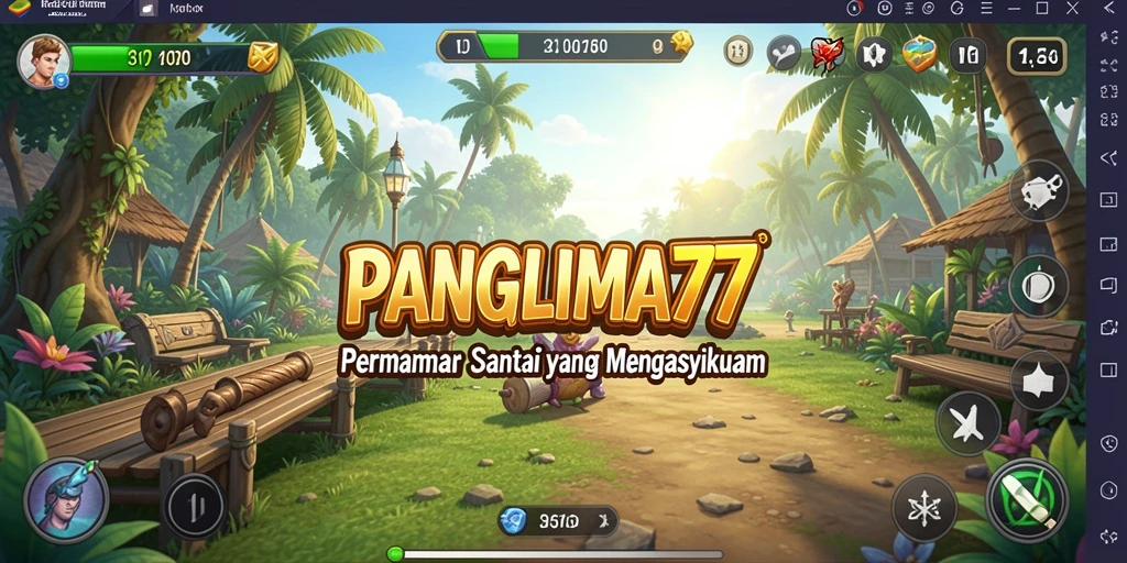 Screenshot gameplay menunjukkan keseruan saat bermain PANGLIMA77.