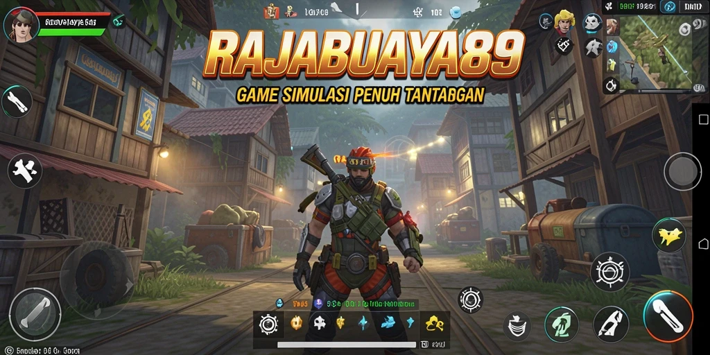 Screenshot gameplay RAJABUAYA89 menampilkan suasana permainan yang menarik.