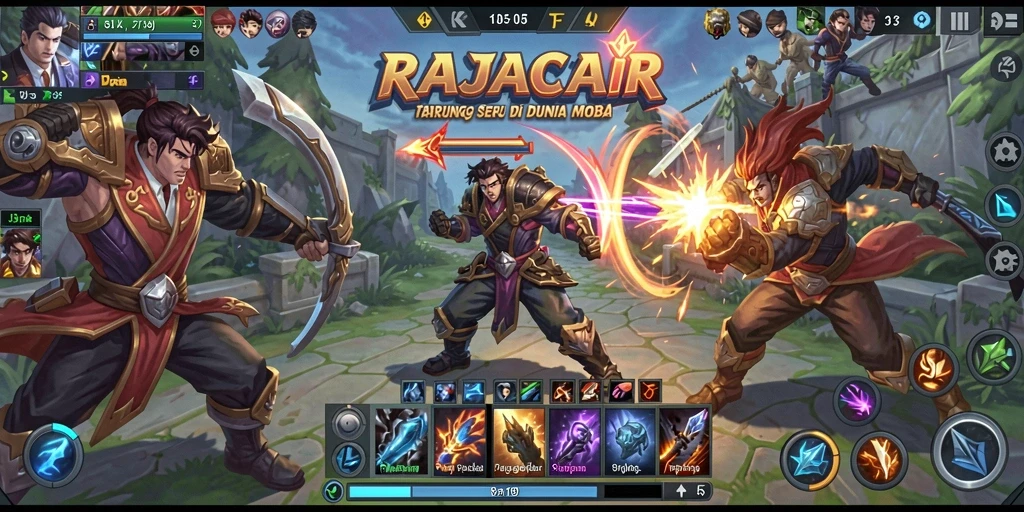 Tampilan gameplay seru dan aksi mendebarkan di RAJACAIR.