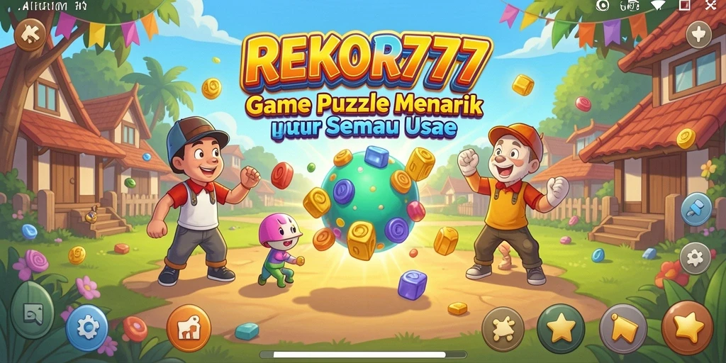 Screenshot gameplay <strong>REKOR777</strong> yang menampilkan tantangan puzzle menarik.