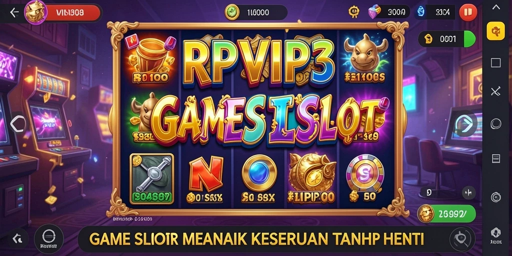 Tampilan gameplay RPVIP3 dengan efek slot yang menarik.