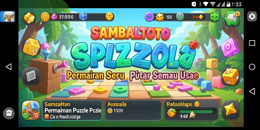Tangkapan layar gameplay SAMBALTOTO yang menampilkan tantangan puzzle.