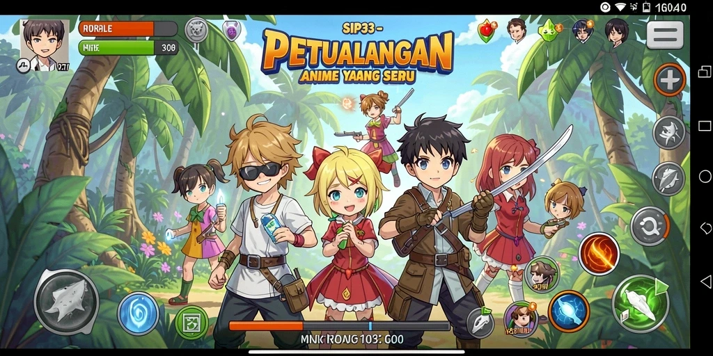 Gameplay menarik di dunia Anime yang penuh warna dan karakter.