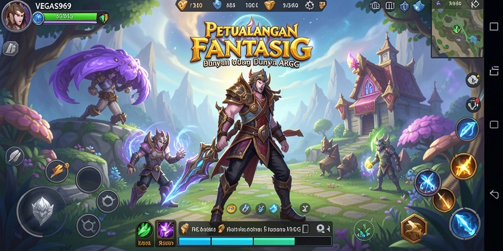Tangkapan layar permainan dengan aksi mendebarkan dari VEGAS969 ARPG.