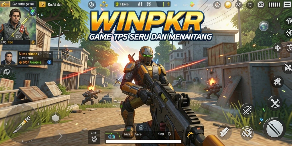 Tampilan gameplay menegangkan dalam WINPKR yang seru.